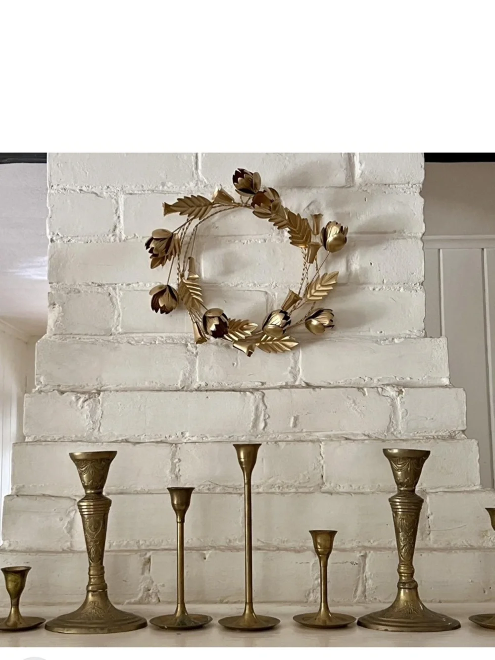 Easter Gold Metal Botanical Garland - Threshold